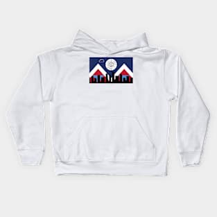 Denver City, Rocky Mountain Sun Kids Hoodie